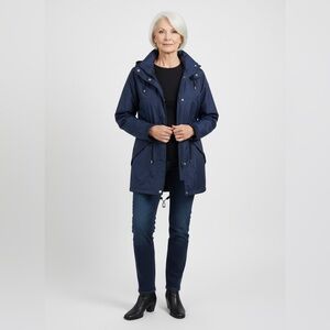 Unisex Mountain Tek Dark Blue Windbreaker.